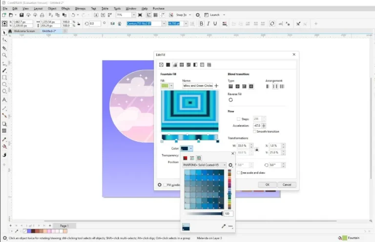 Tela do CorelDRAW 2025 Crackeado