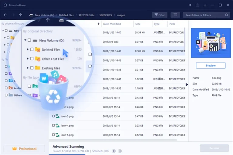 Tela do EaseUS Data Recovery Wizard